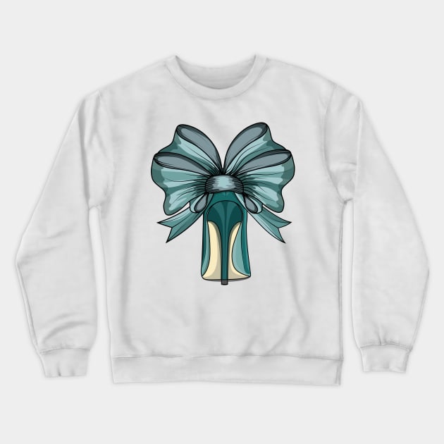 Heel With Bow Crewneck Sweatshirt by Designoholic